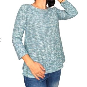 ⭐️ LOFT Teal Turquoise Textured Sweater Top S